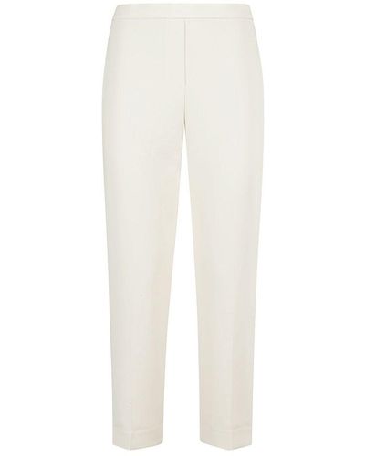 Theory Treeca Pull-On Tailored Pants - White