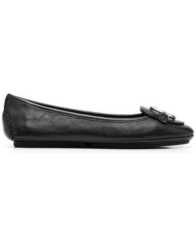 MICHAEL Michael Kors Round Toe Flat Shoes - Black