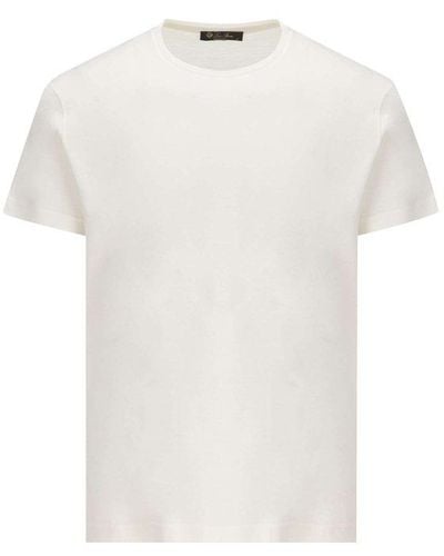 Loro Piana Short-sleeved Crewneck T-shirt - White