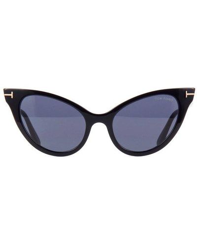 Tom Ford Evelyn Cat-eye Frame Sunglasses - Blue