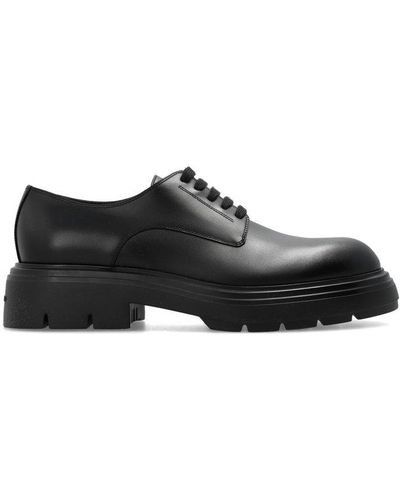 Ferragamo Chunky-sole Lace-up Derby Shoes - Black