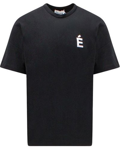 Etudes Studio Logo Embroidered Crewneck T-shirt - Black