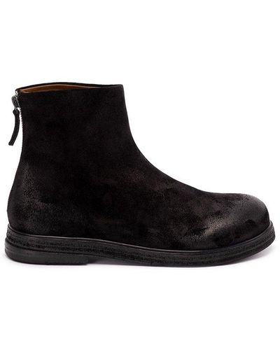 Marsèll Zip-detail Slip-on Boots - Black