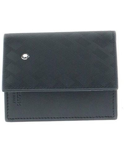 Montblanc Logo Patch Folded Wallet - Blue