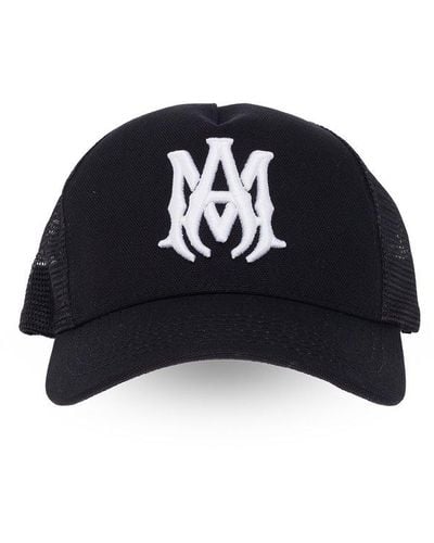 Amiri Ma Logo Trucker Hat - Black