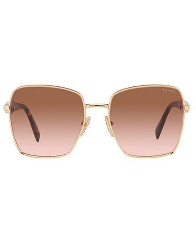 Prada Square-frame Sunglasses - White