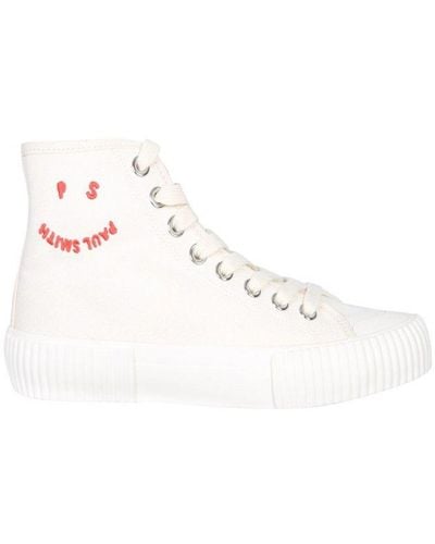 Paul Smith ‘Kibby’ High-Top Sneakers - White