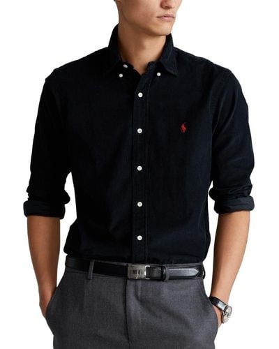 Polo Ralph Lauren Logo Embroidered Shirt - Black