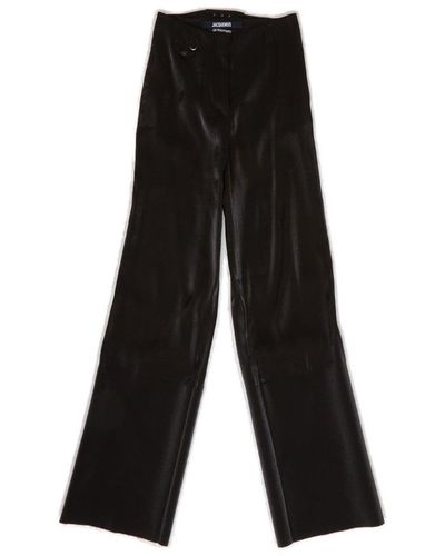 Jacquemus Le Pantalon Cubo Fluid Trousers - Black