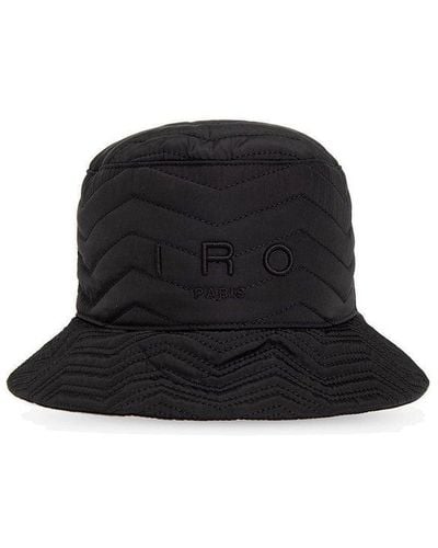 IRO Bucket Hat With Logo - Black