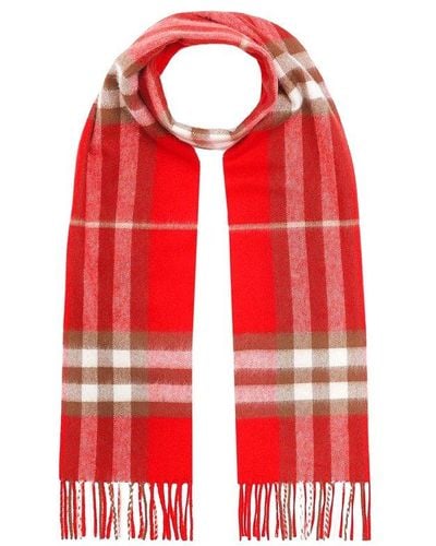 Burberry The Classic Check Scarf - Red