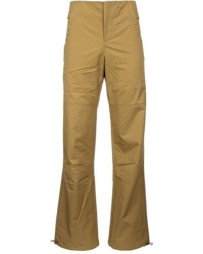Yuzefi Wide-leg Cargo Pants - Natural