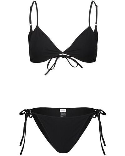 Balenciaga Set Bikini Minimal - Black