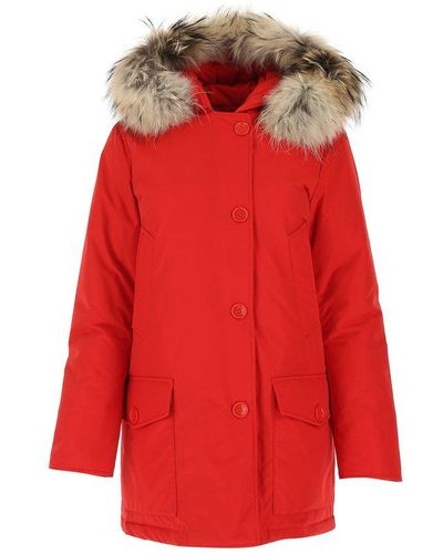 Woolrich Arctic Parka Coat - Red