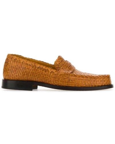 Marni Braided Slip-on Loafers - Brown