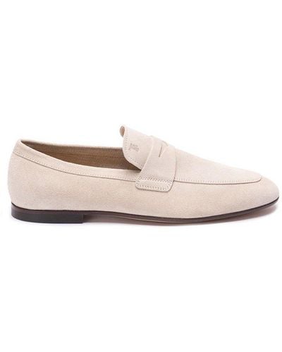 Tod's Almond Toe Slip-on Loafers - Pink