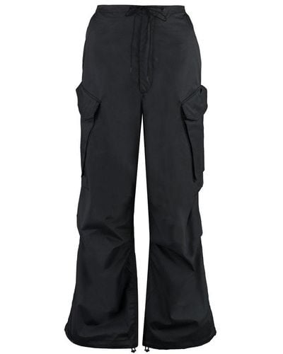 Agolde Ginevra Cotton Cargo-trousers - Black
