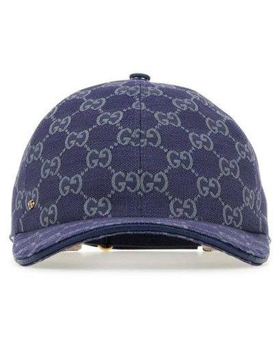 Gucci GG Canvas Baseball Hat - Blue