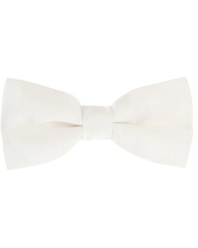 Givenchy Silk Bow Tie, - White