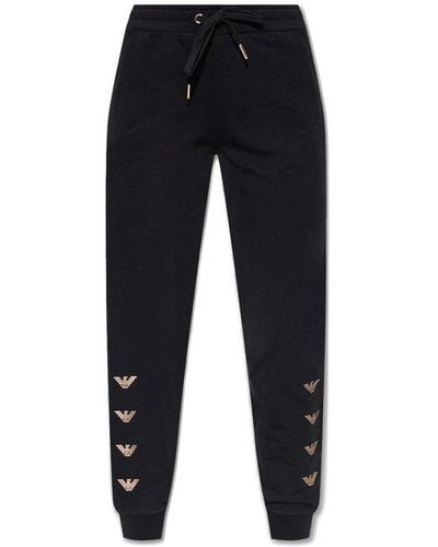 Emporio armani tape eagle track deals pants