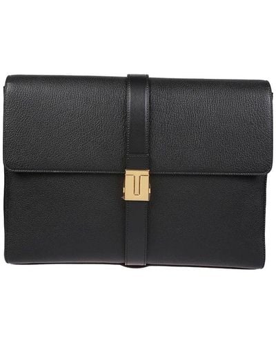 Tom Ford T-buckled Briefcase - Black