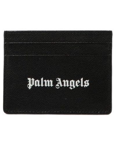 Palm Angels Leather Credit Card Case - White