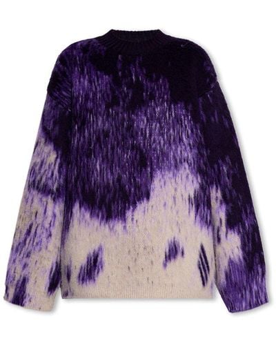 The Attico Oversize Sweater - Purple