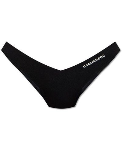 DSquared² Drawstring Swimsuit Bottoms - Black