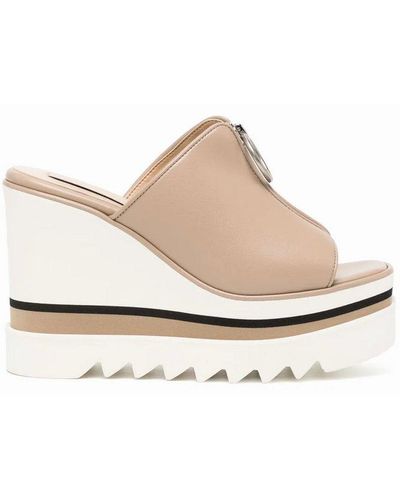 Stella McCartney Platform Slip-on Sandals - White