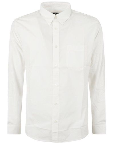 A.P.C. Long Sleeved Buttoned Shirt - White