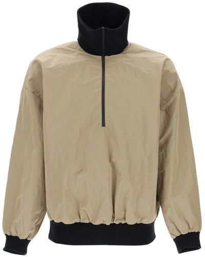 Fear Of God "Half-Zip Track Jacket With - Natural