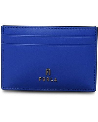 Furla Leather Cardholder - Blue