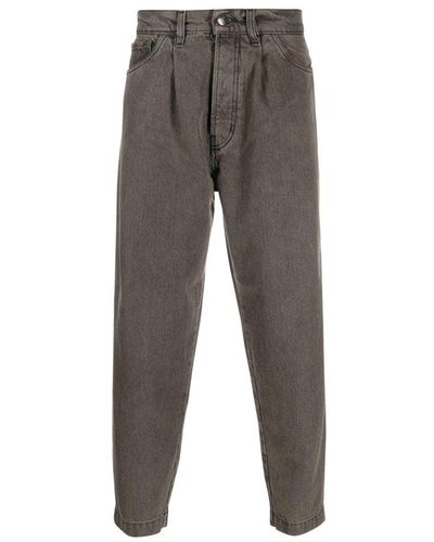 Societe Anonyme Jap Boy Mid-rise Cropped Jeans - Gray