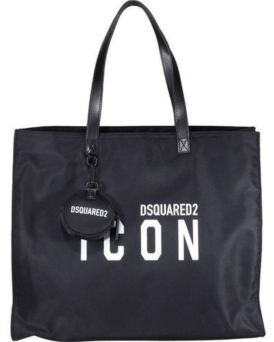 DSquared² Icon Shopping Bag - Black