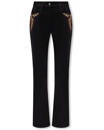 Etro Embroidered Jeans - Black
