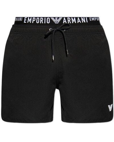 Emporio Armani Swimming Shorts - Black