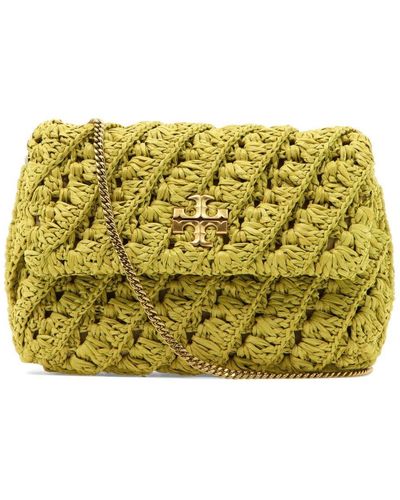 Tory Burch "kira Crochet" Shoulder Bag - Yellow