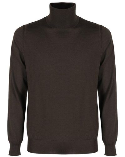 Paolo Pecora High-neck Knitted Jumper - Black