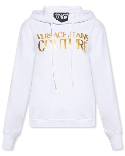 Versace Hoodie With Logo, ' - White