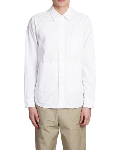 Aspesi Long Sleeved Buttoned Shirt - White