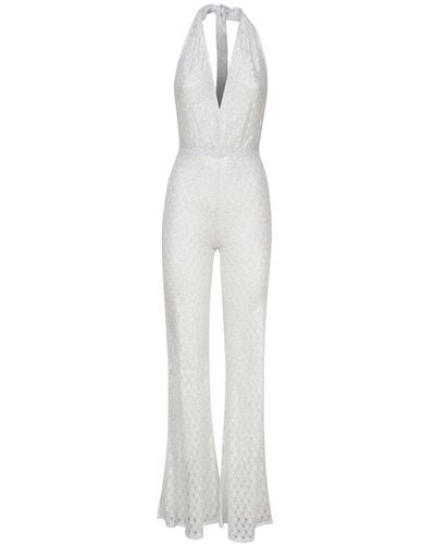 Missoni Seventies Viscose Jumpsuit - White