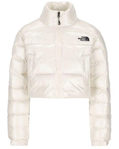 The North Face Padded Cropped Jacket - White