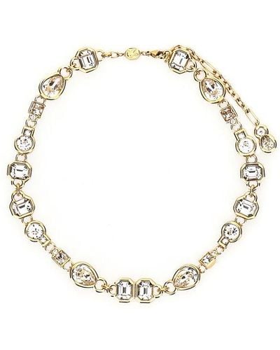Swarovski Dextera Embellished Necklace - Metallic