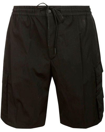 PT Torino Cargo Pockets Detail Shorts - Black