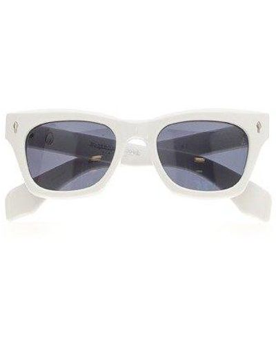 Jacques Marie Mage Square Frame Sunglasses - White