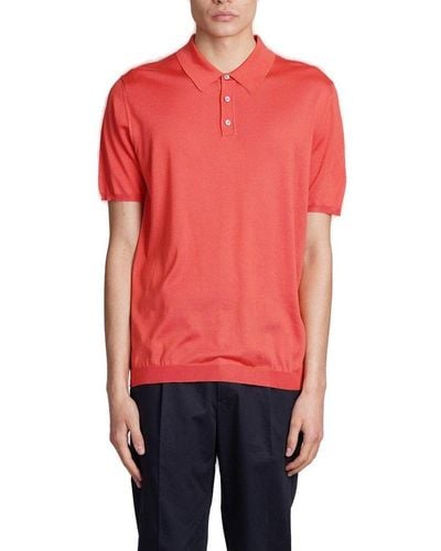 Roberto Collina Short-sleeve Polo Shirt - Red