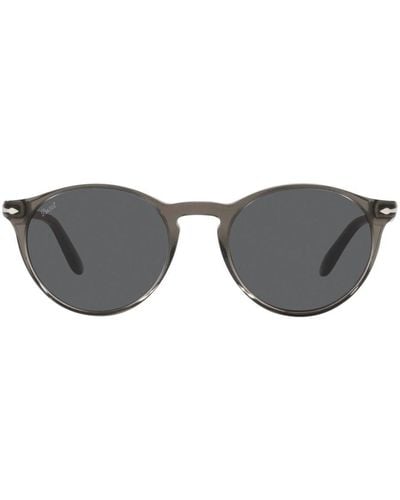 Persol Round Framed Sunglasses - Grey