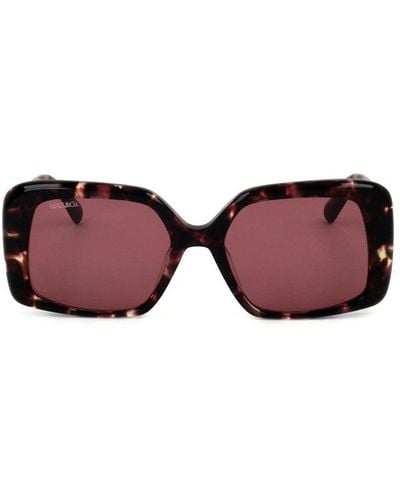 MAX&Co. Rectangular Frame Sunglasses - Brown