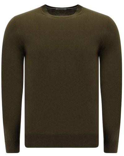 Paolo Pecora Crewneck Knitted Jumper - Green