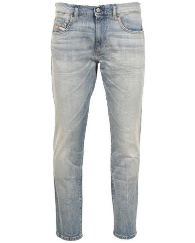 DIESEL 2019 D-strukt Mid-rise Slim-fit Jeans - Blue